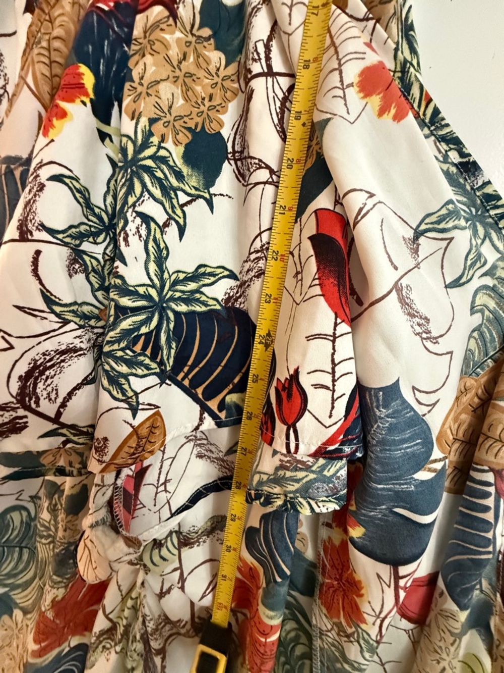True Destiny Tropical Print Romper – Size Small – Shorts Underneath - Picture 4 of 4